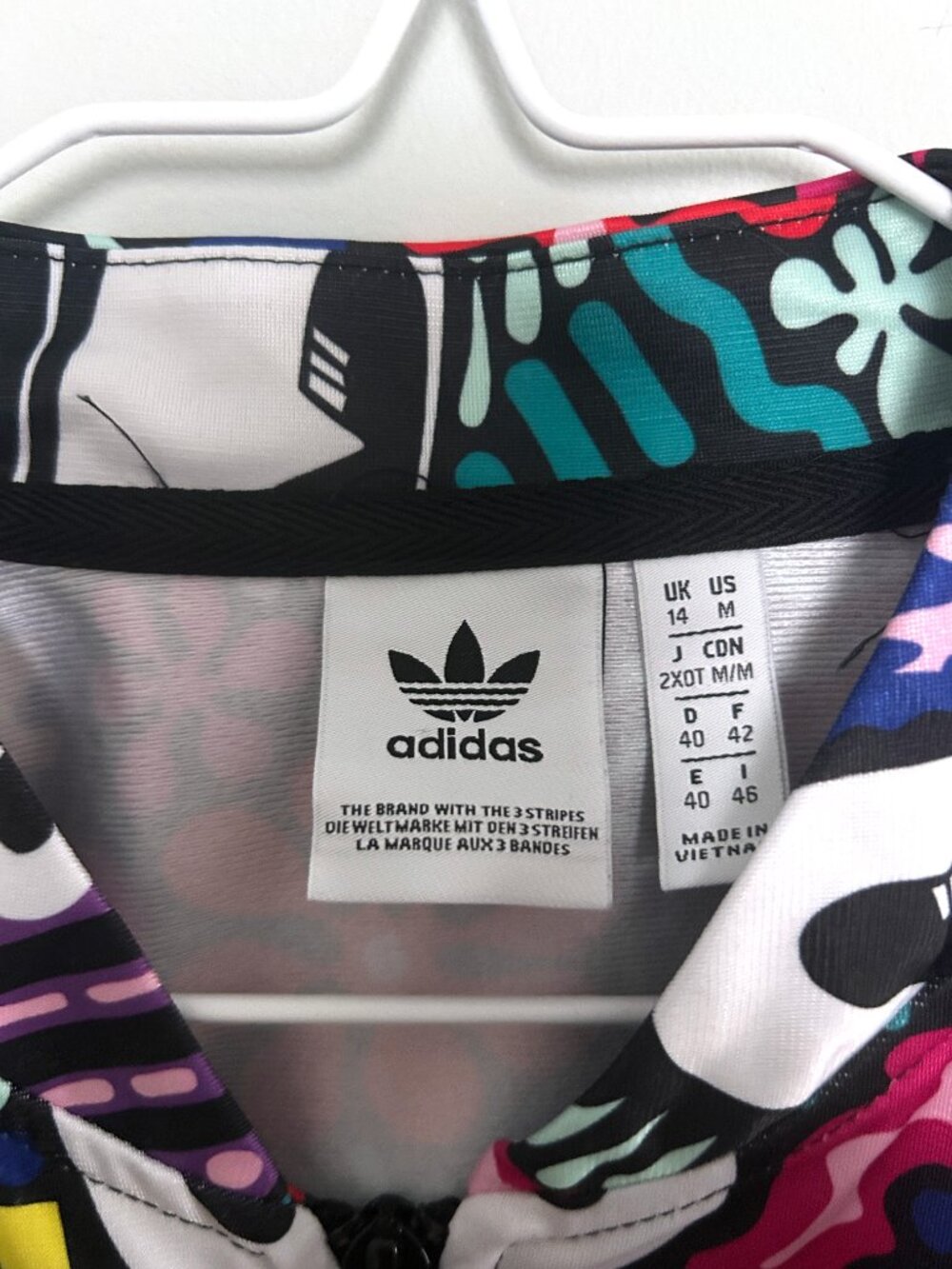 Adidas X Hattie Stewart Graffiti Art Illustration Track Jacket Full Zip Size M - Picture 3 of 8